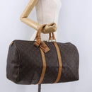 LOUIS VUITTON Monogram Keepall 50 Boston Bag M41426 LV Auth 196098A-24