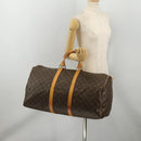 LOUIS VUITTON Monogram Keepall 55 Boston Bag M41424 LV Auth 196101-23