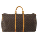 LOUIS VUITTON Monogram Keepall 55 Boston Bag M41424 LV Auth 196101-3