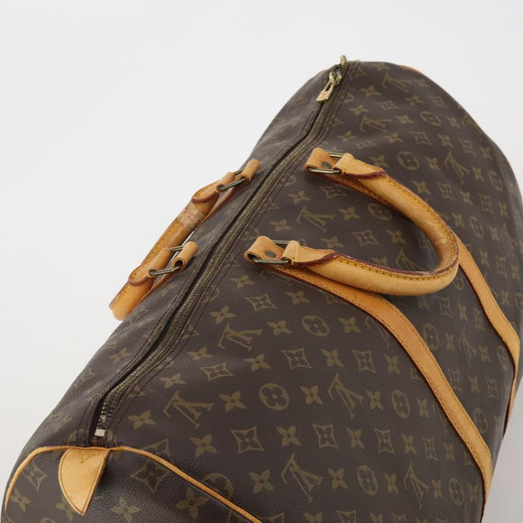 LOUIS VUITTON Monogram Keepall 55 Boston Bag M41424 LV Auth 196101