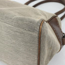 FENDI Hand Bag Canvas Gray Brown 8BN162 Auth 196102-10