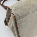FENDI Hand Bag Canvas Gray Brown 8BN162 Auth 196102-11
