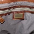 FENDI Hand Bag Canvas Gray Brown 8BN162 Auth 196102-14