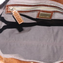 FENDI Hand Bag Canvas Gray Brown 8BN162 Auth 196102-15