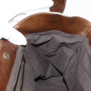 FENDI Hand Bag Canvas Gray Brown 8BN162 Auth 196102-16