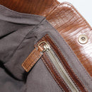 FENDI Hand Bag Canvas Gray Brown 8BN162 Auth 196102-18