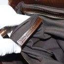 FENDI Hand Bag Canvas Gray Brown 8BN162 Auth 196102-20