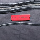 VALENTINO Jamie Reid Tote Bag Canvas Black Silver Auth 196103-11