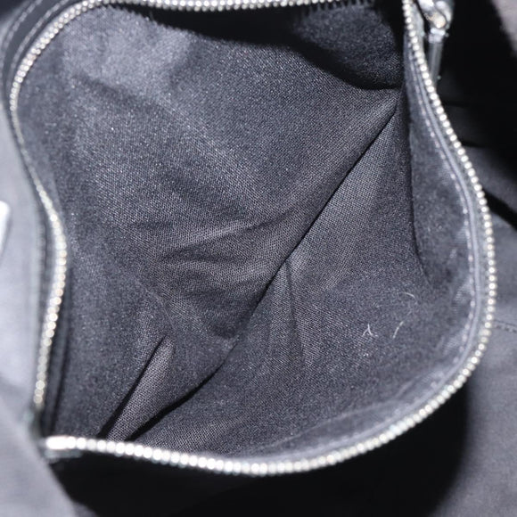 VALENTINO Jamie Reid Tote Bag Canvas Black Silver Auth 196103