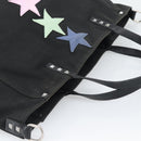 VALENTINO Jamie Reid Tote Bag Canvas Black Silver Auth 196103-6