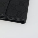 GUCCI GG Canvas Abby Compact Wallet Black Gold Tone 141411 Auth 196104-11