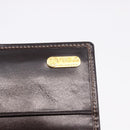 FENDI Zucca Canvas Long Wallet Black Brown Auth 196107V-13