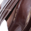 FENDI Zucca Canvas Long Wallet Black Brown Auth 196107V-21