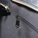 FURLA Hand Bag Leather 2way Black Gold Tone Auth 196110A-23