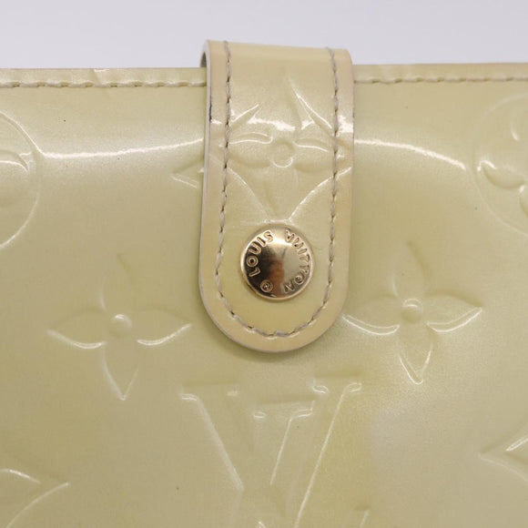 LOUIS VUITTON Vernis Porte Monnaie Viennois Patent leather M91363 LV Auth 196113