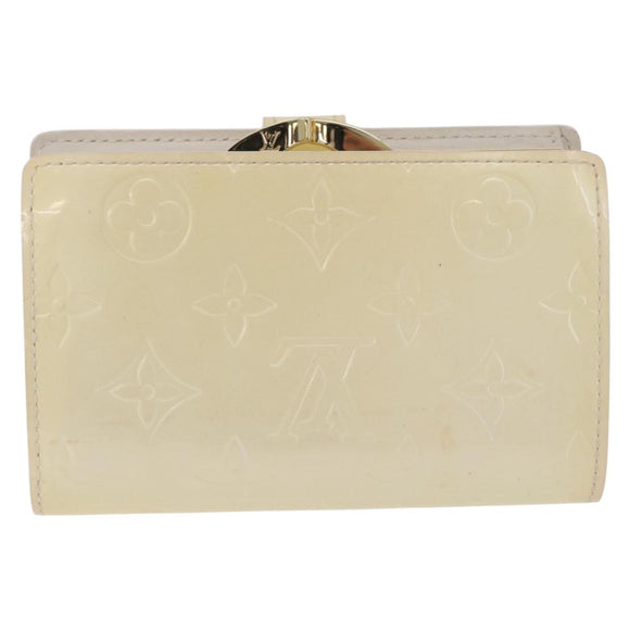 LOUIS VUITTON Vernis Porte Monnaie Viennois Patent leather M91363 LV Auth 196113
