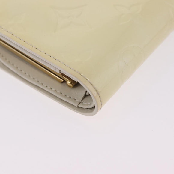 LOUIS VUITTON Vernis Porte Monnaie Viennois Patent leather M91363 LV Auth 196113