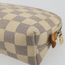 LOUIS VUITTON Damier Azur Pochette Cosmetic PM Pouch N60024 LV Auth 196115-15