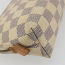 LOUIS VUITTON Damier Azur Pochette Cosmetic PM Pouch N60024 LV Auth 196115-16