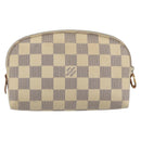 LOUIS VUITTON Damier Azur Pochette Cosmetic PM Pouch N60024 LV Auth 196115-2