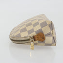 LOUIS VUITTON Damier Azur Pochette Cosmetic PM Pouch N60024 LV Auth 196115-4