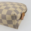 LOUIS VUITTON Damier Azur Pochette Cosmetic PM Pouch N60024 LV Auth 196115-7