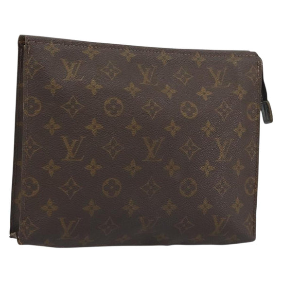 LOUIS VUITTON Monogram Poche Toilette 26 Pouch M47542 LV Auth 196116