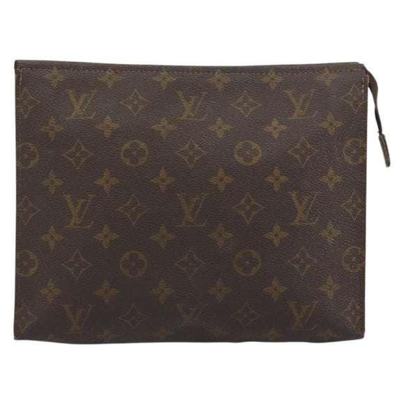LOUIS VUITTON Monogram Poche Toilette 26 Pouch M47542 LV Auth 196116