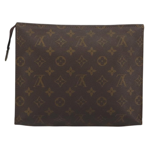 LOUIS VUITTON Monogram Poche Toilette 26 Pouch M47542 LV Auth 196116