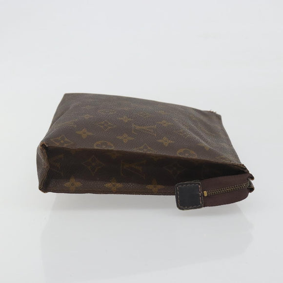 LOUIS VUITTON Monogram Poche Toilette 26 Pouch M47542 LV Auth 196116