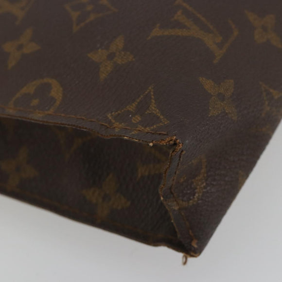 LOUIS VUITTON Monogram Poche Toilette 26 Pouch M47542 LV Auth 196116