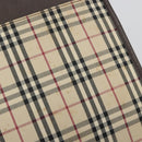 BURBERRY Nova Check Shoulder Bag Canvas Beige Silver Auth 196117-10