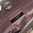 BURBERRY Nova Check Shoulder Bag Canvas Beige Silver Auth 196117-11