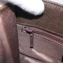 BURBERRY Nova Check Shoulder Bag Canvas Beige Silver Auth 196117-21