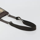 BURBERRY Nova Check Shoulder Bag Canvas Beige Silver Auth 196117-7