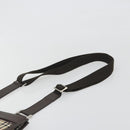 BURBERRY Nova Check Shoulder Bag Canvas Beige Silver Auth 196117-8