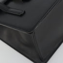 BURBERRY Hand Bag Leather Black Silver Auth 196118-14