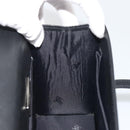 BURBERRY Hand Bag Leather Black Silver Auth 196118-19