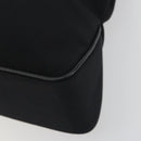 BURBERRY Shoulder Bag Canvas Black Silver Auth 196119-10