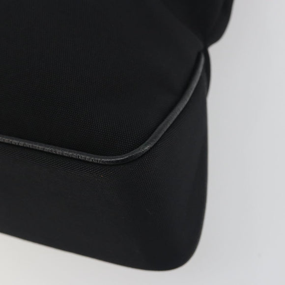 BURBERRY Shoulder Bag Canvas Black Silver Auth 196119