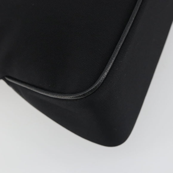 BURBERRY Shoulder Bag Canvas Black Silver Auth 196119
