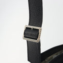 BURBERRY Shoulder Bag Canvas Black Silver Auth 196119-15