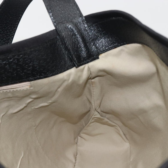 BURBERRY Shoulder Bag Canvas Black Silver Auth 196119