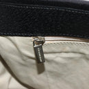 BURBERRY Shoulder Bag Canvas Black Silver Auth 196119-20