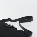 BURBERRY Shoulder Bag Canvas Black Silver Auth 196119-8