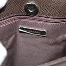 BURBERRY Nova Check Shoulder Bag Canvas Beige Silver Auth 196121-16