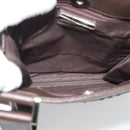 BURBERRY Nova Check Shoulder Bag Canvas Beige Silver Auth 196121-17