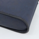 Christian Dior Trotter Hand Bag PVC Leather Navy Gold Tone Auth 196124-12