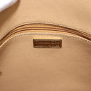 Christian Dior Trotter Hand Bag PVC Leather Navy Gold Tone Auth 196124-15