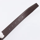 CARTIER Belt Leather 37.8"" Black Silver Auth 196125V-10